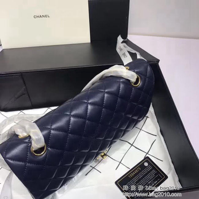 香奈兒CHANEL 升級版A1112進口小羊皮全新經典金銀鏈條肩背斜挎包 DSC1169